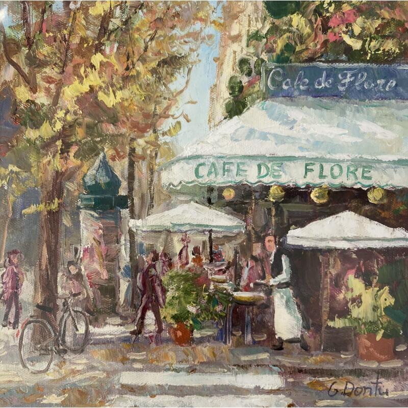 Pintura Café de Flore por Dontu Grigore | Pintura Figurativo Urbano Aceite