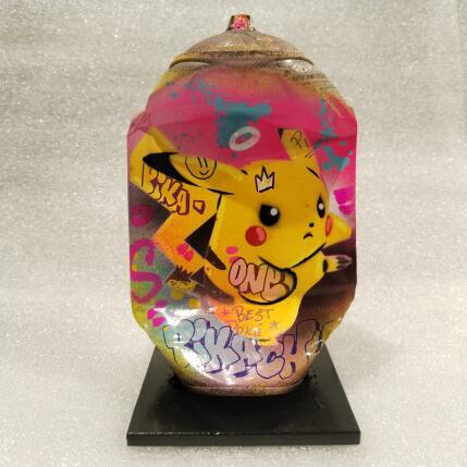 Sculpture Pika Fight par Lemoine Mael | Sculpture Pop-art Acrylique, Graffiti Icones Pop