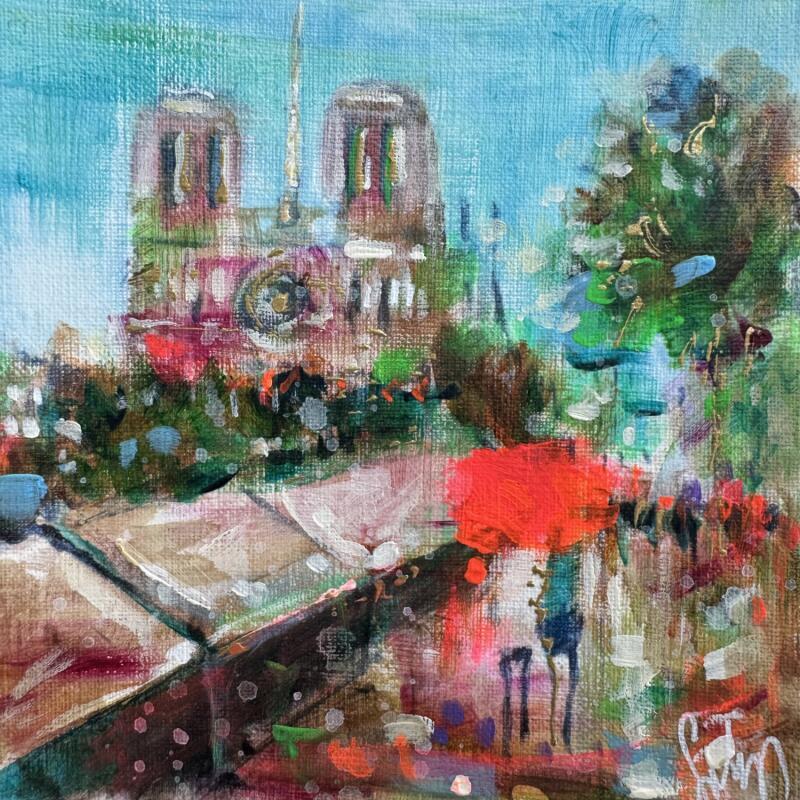 Painting Sur les quais  by Solveiga | Painting Acrylic
