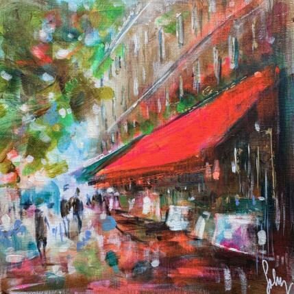 Painting Café de théâtre  by Solveiga | Painting  Acrylic Pop icons