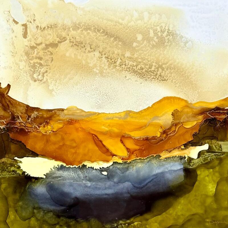 Painting Dune 1936 by Depaire Silvia | Painting Abstract Landscapes Nature Minimalist Acrylic