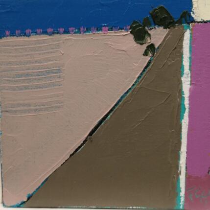 Painting DIAGONALES by L'huillier Françis | Painting Abstract Oil Landscapes