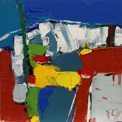 Painting REPERES COLORES by L'huillier Françis | Painting Abstract Oil Landscapes