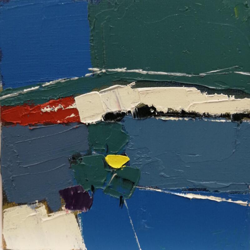 Peinture REPOSER par L'huillier Françis | Tableau Abstrait Paysages Huile