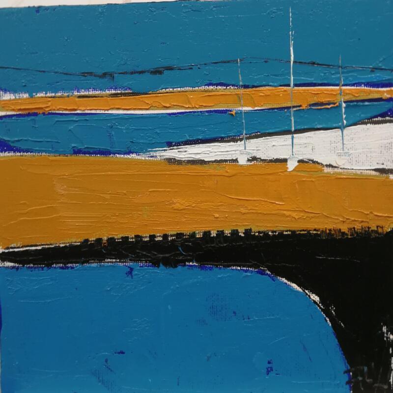 Painting LIGNES EPUREES by L'huillier Françis | Painting Abstract Landscapes Oil