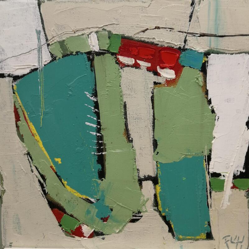 Peinture TOUJOURS JEUNE par L'huillier Françis | Tableau Abstrait Paysages Huile