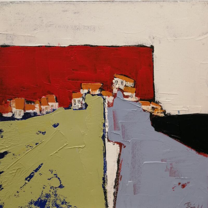 Painting HAUT PERCHE by L'huillier Françis | Painting Abstract Landscapes Oil