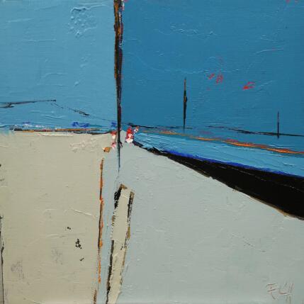 Painting LES LONGUES REVERIES by L'huillier Françis | Painting Abstract Oil Landscapes