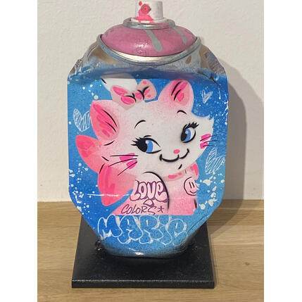 Sculpture Beautiful cat par Lemoine Mael | Sculpture Pop-art Acrylique, Graffiti Icones Pop