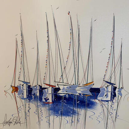 Gemälde Voyage à Nice von Fonteyne David | Gemälde Figurativ Acryl