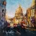 Pintura Streets of london por Rochette Patrice | Pintura Impressionism Urbano Aceite