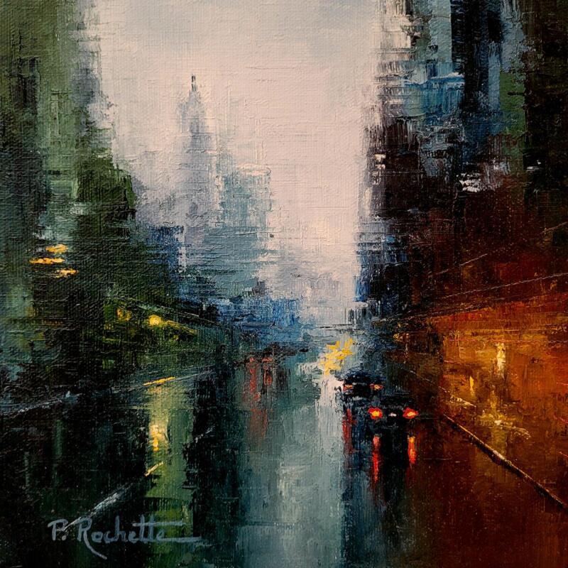Gemälde Far away  von Rochette Patrice | Gemälde Impressionismus Urban Öl