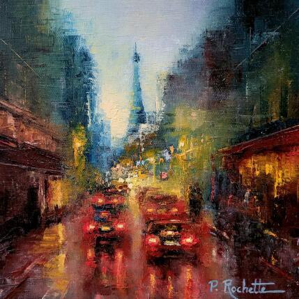 Peinture Ambiance capitale  par Rochette Patrice | Tableau Impressionnisme Huile Urbain