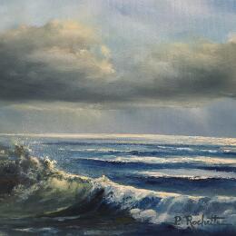 Painting Brise marine by Rochette Patrice | Painting Figurative Oil Marine