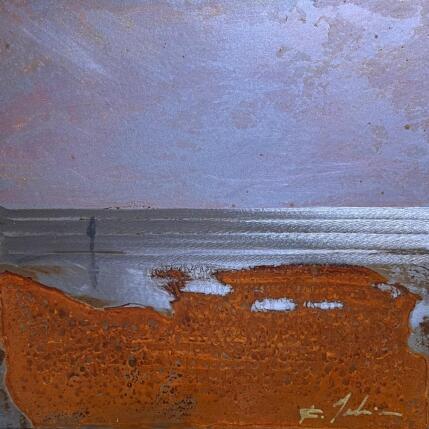 Peinture Face à la mer  par Mahieu Bertrand | Tableau Figuratif Métal Paysages