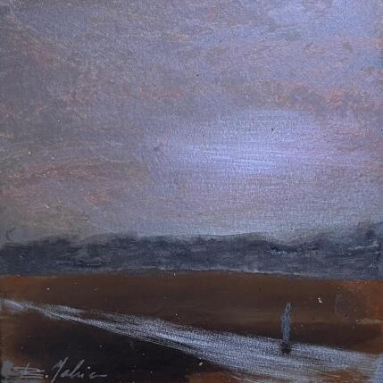 Peinture Sentier en Cévennes  par Mahieu Bertrand | Tableau Figuratif Métal Paysages