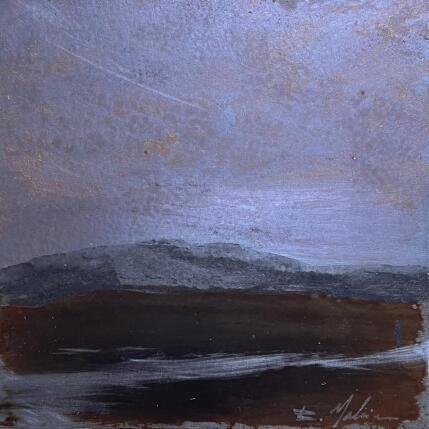 Peinture Vers le mont Aigoual  par Mahieu Bertrand | Tableau Figuratif Métal Paysages