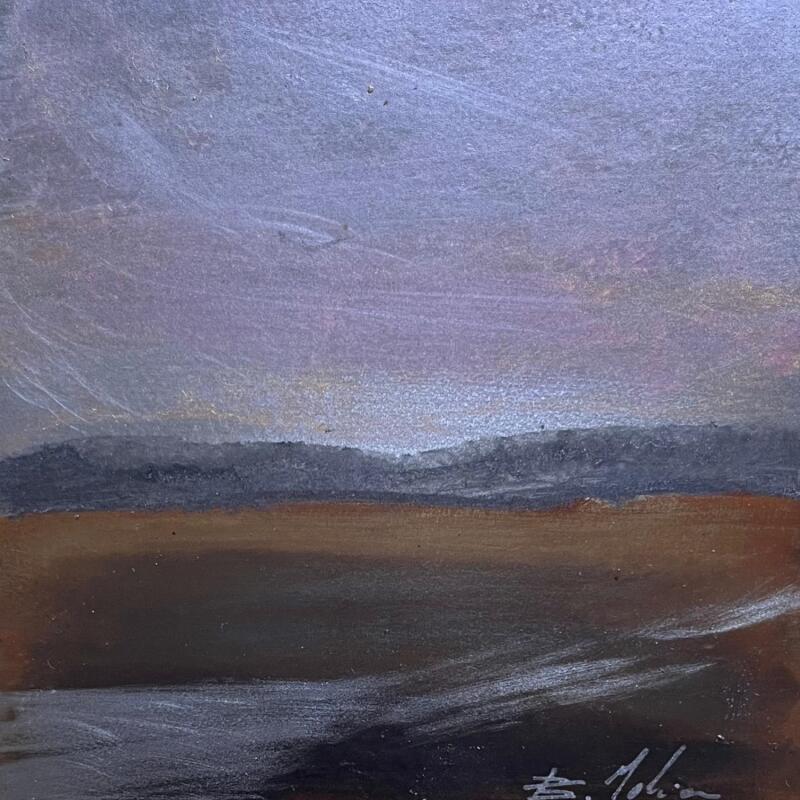 Gemälde En Lozère  von Mahieu Bertrand | Gemälde Figurativ Landschaften Metall