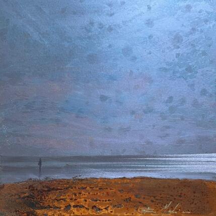 Peinture Face à la mer  par Mahieu Bertrand | Tableau Figuratif Métal Paysages
