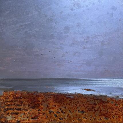 Peinture Les goélands  par Mahieu Bertrand | Tableau Figuratif Métal Paysages