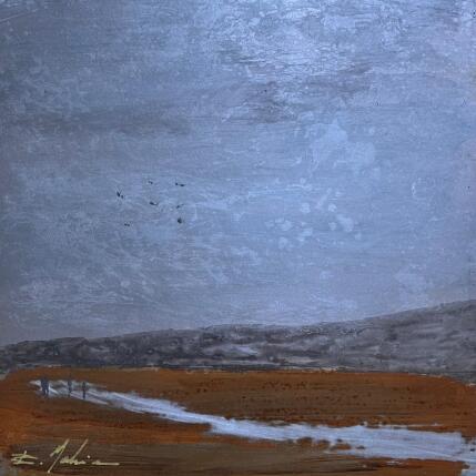 Peinture Balade sur le Causse par Mahieu Bertrand | Tableau Figuratif Métal Paysages