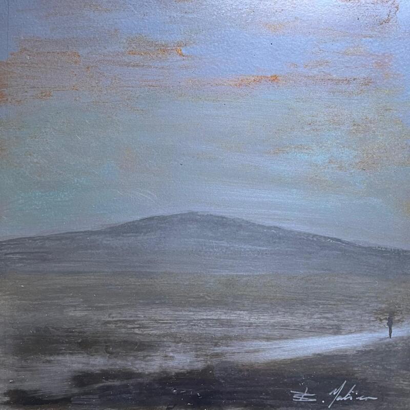 Gemälde Le mont Aigoual  von Mahieu Bertrand | Gemälde Figurativ Landschaften Metall