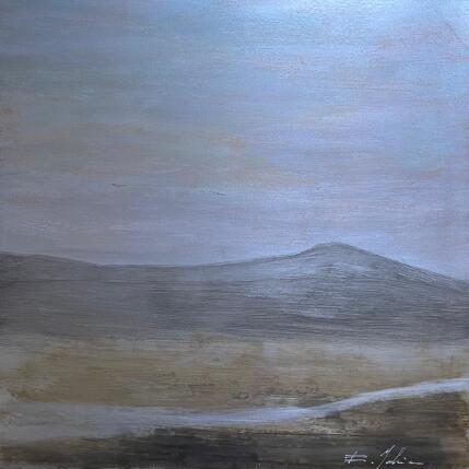 Peinture Chemin des Cévennes  par Mahieu Bertrand | Tableau Figuratif Métal Paysages