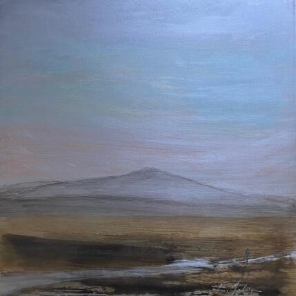 Peinture Le mont Aigoual par Mahieu Bertrand | Tableau Figuratif Métal Paysages