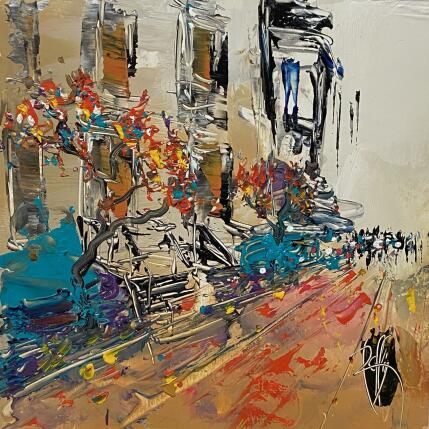 Painting Rue coloriée by Raffin Christian | Painting Figurative Oil Pop icons, Urban