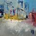 Painting Cité moderne by Raffin Christian | Painting Figurative Urban Oil