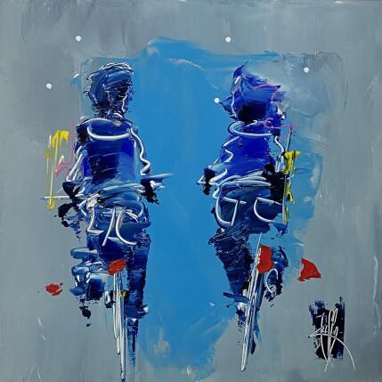 Painting Complicité by Raffin Christian | Painting Figurative Oil Life style