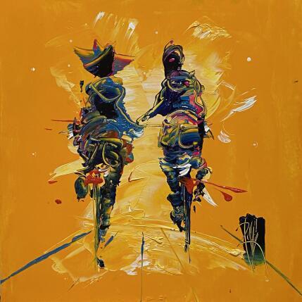 Painting Petit Bonheur by Raffin Christian | Painting Figurative Oil Life style