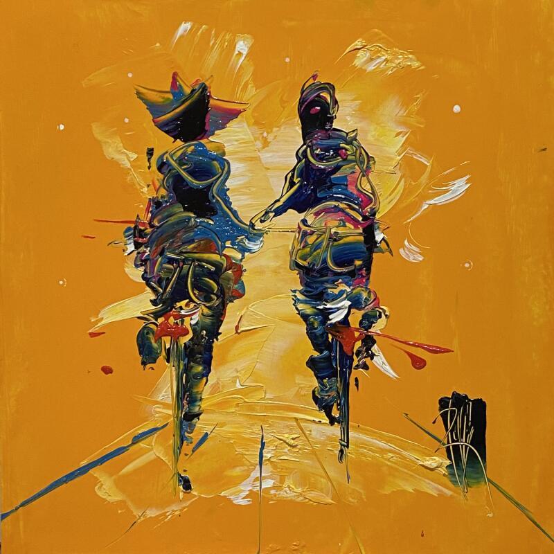 Painting Petit Bonheur by Raffin Christian | Painting Figurative Life style Oil