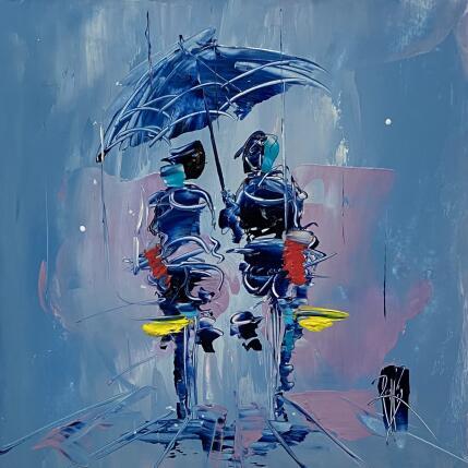 Painting Un peu de Nous by Raffin Christian | Painting Figurative Oil Life style