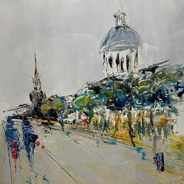 Painting Montréal by Raffin Christian | Painting Figurative Oil Urban