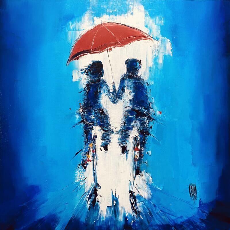 Painting Côté Coeur by Raffin Christian | Painting Figurative Life style Oil