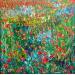 Painting Coquelicots dans le pré by Amblard Florence | Painting Impressionism Nature Acrylic