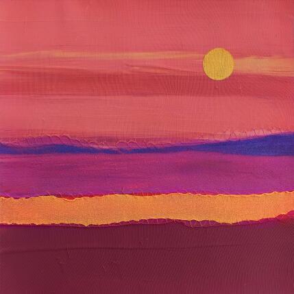 Peinture Aurore #1 par Settimia Taroux | Tableau Figuratif Acrylique, Textile Paysages