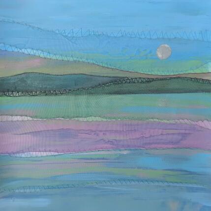 Peinture Rivage #5 par Settimia Taroux | Tableau Impressionnisme Acrylique, Textile Paysages