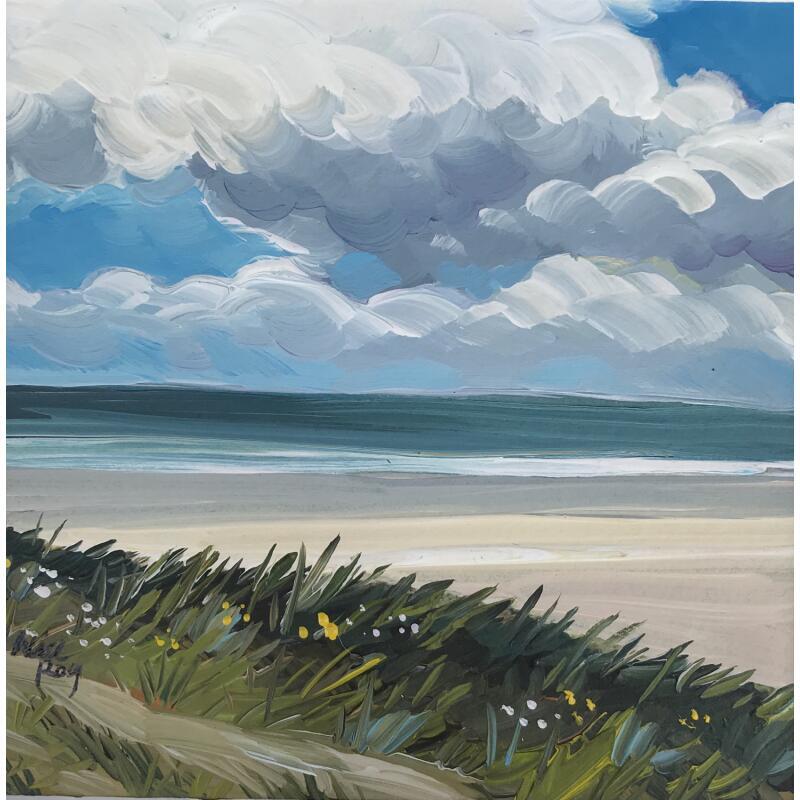 Painting Plage by Alice Roy | Painting Figurative Marine Oil