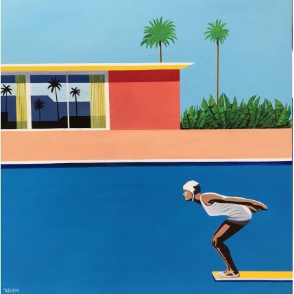 Peinture Before bigger splash 2 par Trevisan Carlo | Tableau Figuratif Huile Architecture, Scènes de vie