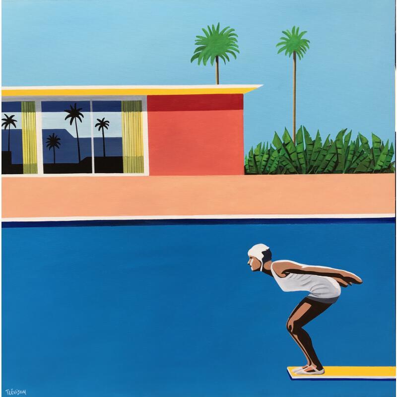 Gemälde Before bigger splash 2 von Trevisan Carlo | Gemälde Figurativ Alltagsszenen Architektur Öl