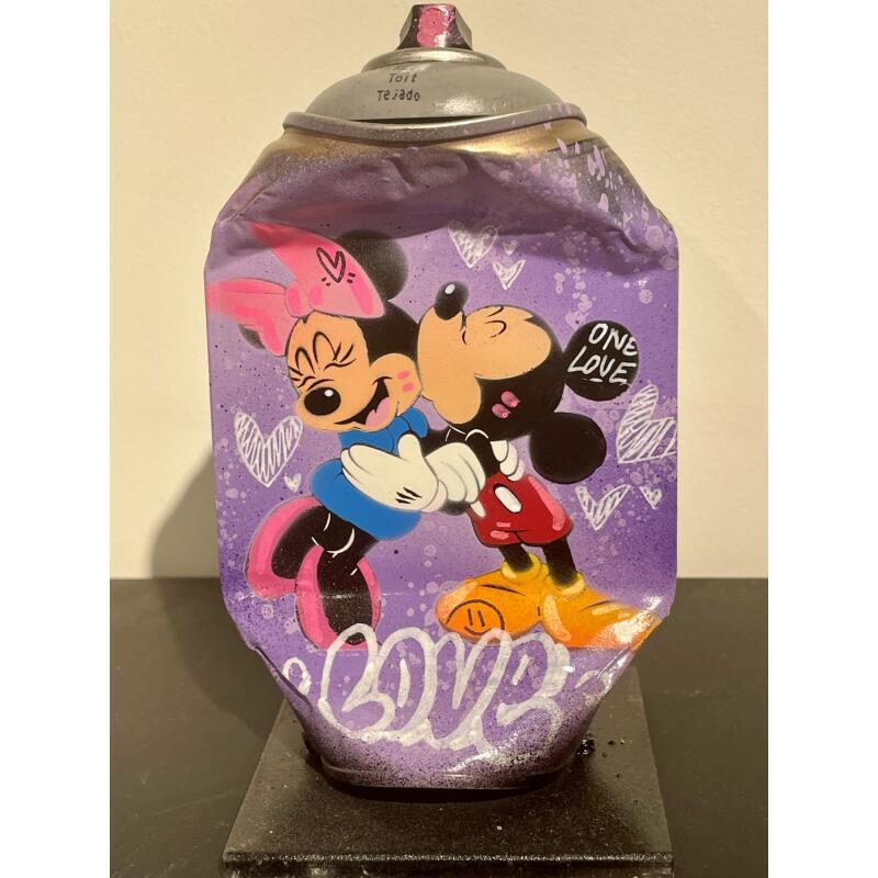 Sculpture One Love par Lemoine Mael | Sculpture Pop-art Icones Pop Graffiti Acrylique