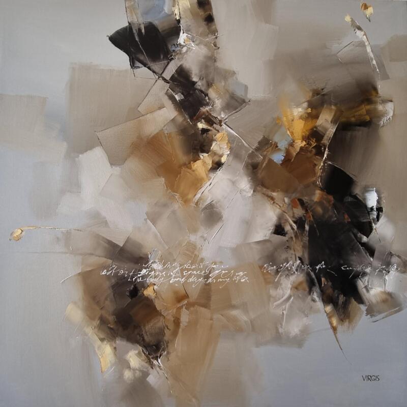 Painting Space signs by Virgis | Painting Abstract Minimalist Oil