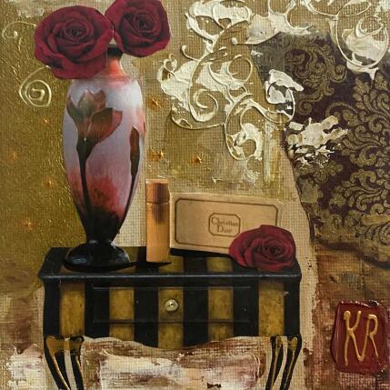 Painting Ton parfum  by Romanelli Karine | Painting Figurative Acrylic, Gluing Mode