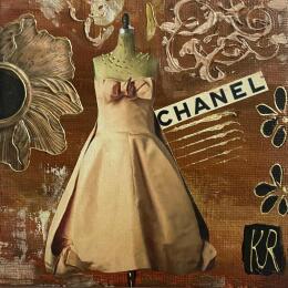 Painting Coco by Romanelli Karine | Painting Figurative Acrylic, Gluing Mode