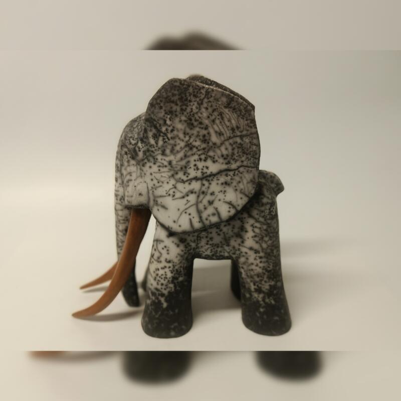 Escultura Elephant Bois por Roche Clarisse | Escultura Animales Cerámica Raku