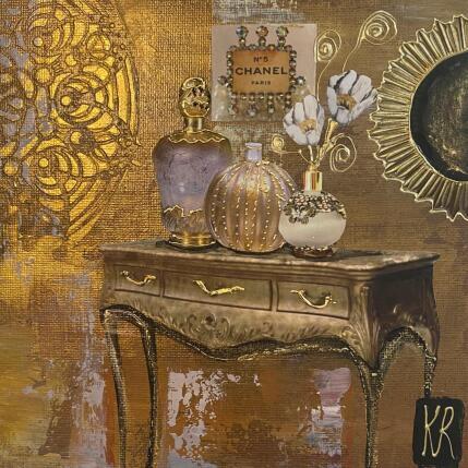 Peinture Paris le luxe  par Romanelli Karine | Tableau Figuratif Acrylique, Collage Scènes de vie