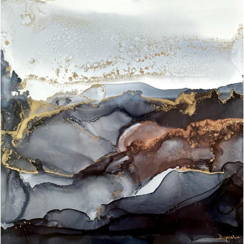 Peinture 2519 Poésie Minérale par Depaire Silvia | Tableau Abstrait Acrylique