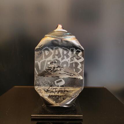 Sculpture Vaisseau Impérial par Lemoine Mael | Sculpture Pop-art Acrylique, Graffiti Icones Pop